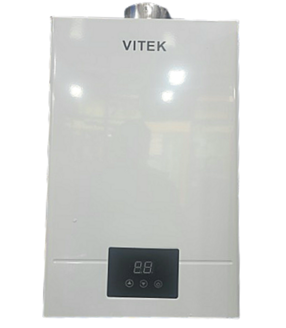 გაზის წყლის გამაცხელებელი VITEK სენსორული თეთრი