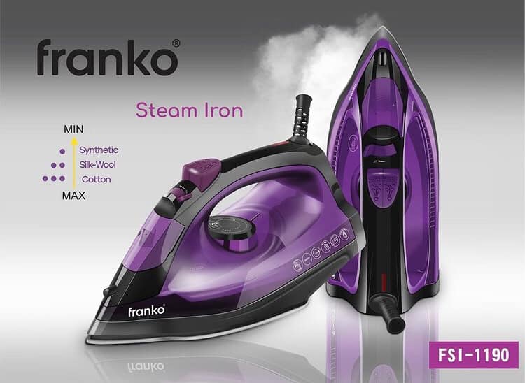 ორთქლის უთო Franko FSI-1190, 2200W, Steam Iron, Purple